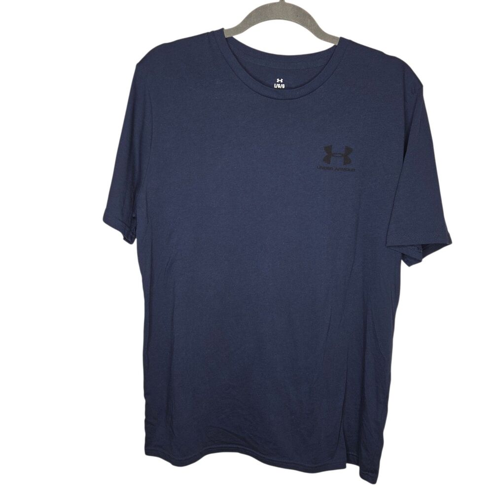 Under Armour Men's UA Sportstyle Left Chest Logo Short Sleeve T-Shirt Navy Large